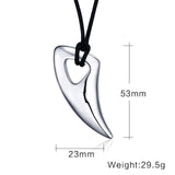 Vnox Fashion Black Stainless Steel Necklace