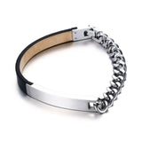 Vnox Genuine Leather Women Bracelet