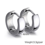 VNOX Cute Hoop Earrings for Men