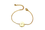 VNOX Elegant Letter Engraved Bracelet