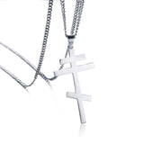 Vnox Slavonic Cross Pendant for women