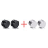 Vnox 2 Pair Magnetic Round Stud Earrings  for men