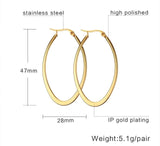 Vnox Simple Big Hoop Earrings for Women