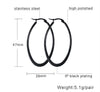 Vnox Simple Big Hoop Earrings for Women