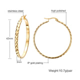 Vnox Gold color Earrings for Women