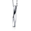 Vnox Stylish Twisted Bar Pendant Necklace