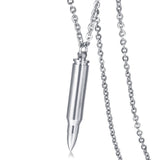 Vnox Can Open Bullet Pendant for Men Necklace