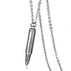 Vnox Can Open Bullet Pendant for Men Necklace