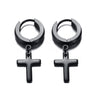 Vnox Cross Earrings for men
