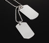 Vnox Stainless Steel Double Dog Tag Necklace