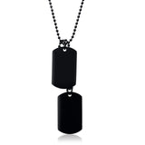 Vnox Stainless Steel Double Dog Tag Necklace