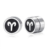 Vnox Retro Mens 12 Constellations Earrings  for men