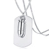 Vnox Free Engrave Soldiers Necklace