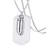 Vnox Free Engrave Soldiers Necklace