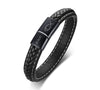 Black Genuine Leather Bracelet