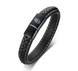 Black Genuine Leather Bracelet