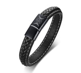 Black Genuine Leather Bracelet