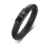 Black Genuine Leather Bracelet