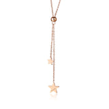 Vnox Women's Elegant Stars Charm Choker Y Necklaces