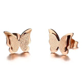 Vnox Cute Butterfly Stud Earrings for Women