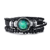 Vnox Aries 12 Horoscope Multi-layer Leather Rope Bracelets