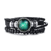 Vnox Aries 12 Horoscope Multi-layer Leather Rope Bracelets