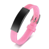 Vnox Pink Silicone Bracelets for Kids