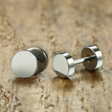 Vnox Fashion Stainless Steel Stud Earrings for men