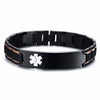 Vnox Free Engraving 12mm Medical Alert ID Bracelets