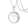 Vnox Personalize Round Locket Necklace for Women