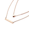 Vnox Customizable Women Chokers 585 Rose Gold Color