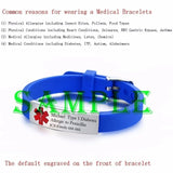 Vnox Engravable Medical Alert ID Bracelet