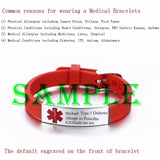 Vnox Engravable Medical Alert ID Bracelet