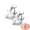 Vnox Mens Cross Dangle Earrings  for men