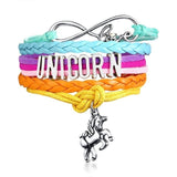 Vnox Unicorn Charm Cuff Bracelets