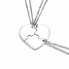 Vnox Personalized Heart Puzzle Friendship Pendant for Women