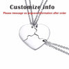 Vnox Personalized Heart Puzzle Friendship Pendant for Women