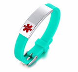 Vnox Sporty Anti Allergy Silicone Medical Alert ID Bracelets