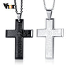 Vnox Men's Prayer Matthew 6:9-13 Bible Necklace