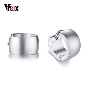 Vnox Classic Simple Small Hoop Earrings  for men