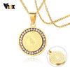 Vnox Double Sides Wear Bible Verse Prayer Necklace For Women