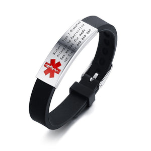Vnox Engravable Medical Alert ID Bracelet