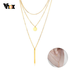 Vnox Multi-layer Choker Necklaces for Women