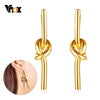 Vnox Unique Knot Drop Earrings for Women