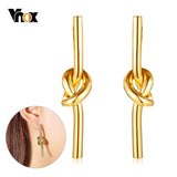 Vnox Unique Knot Drop Earrings for Women