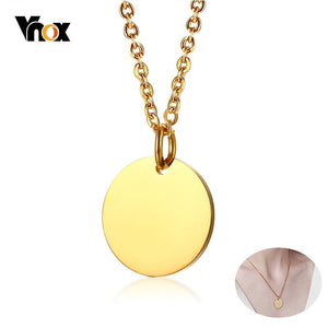 Vnox Gold Tone Initial Necklaces for Women
