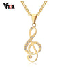 Vnoxs Musical Note Pendant Necklace for Women