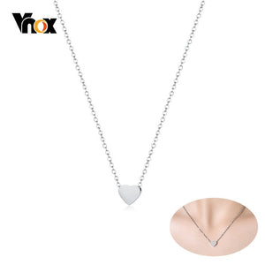 Vnox Women's Elegant Heart Love Choker Necklaces