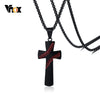 Vnox Baseball Cross Pendant Bible Verse Men Necklace