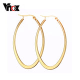 Vnox Simple Big Hoop Earrings for Women